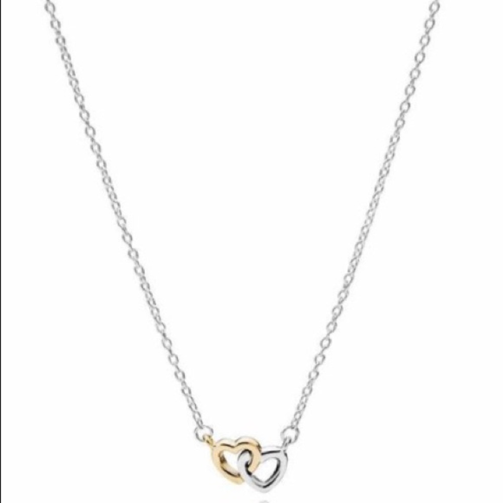 PANDORA United in Love SS/14K G 17.7” Necklace
